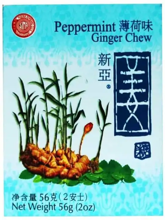 Sina Ingefärsgodis med Pepparmintsmak 56g ✖ 12