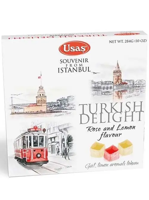 Usas Turkish Delight - citron och ros smaksatt 284g ✖ 12