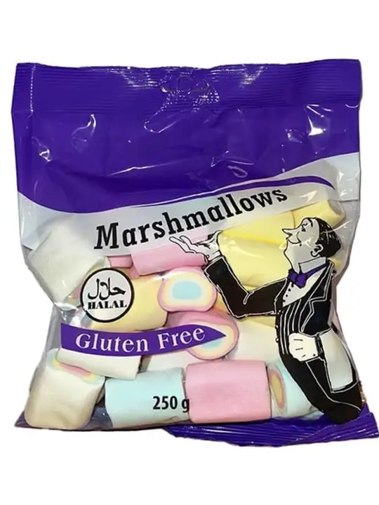 Marshmallows Rainbow (Halal & Glutenfri) 250g ✖ 18