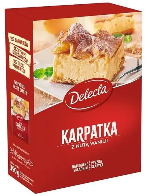 Delecta Polsk Gräddpaj - Karpatka 390g ✖ 6