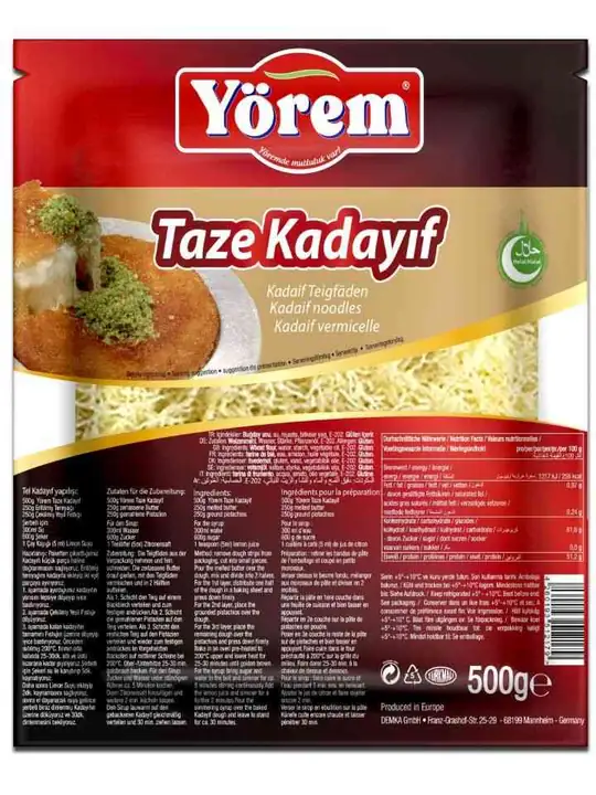 Yörem Färsk Kadaif 500g ✖ 16