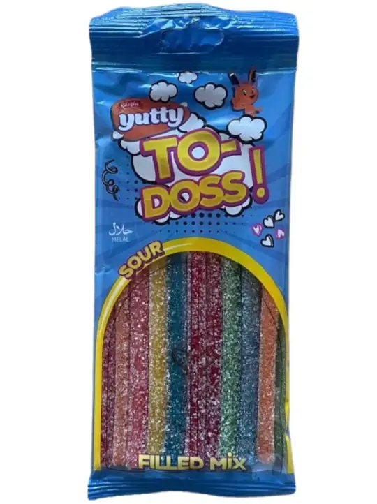 Yutty TO-DOSS Fylld Fix Surt Godis 80g ✖ 12