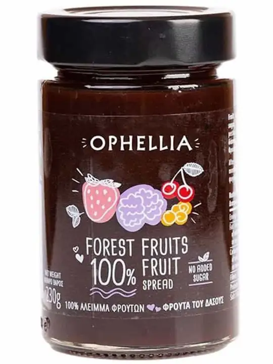 Ophellia Skogsbärsmarmelad (Utan Tillsatt Socker, 100% Frukt) 230g ✖ 6