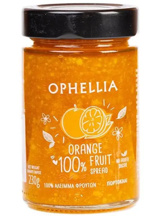 Ophellia Apelsinmarmelad (Utan Tillsatt Socker, 100% Frukt) 230g ✖ 6