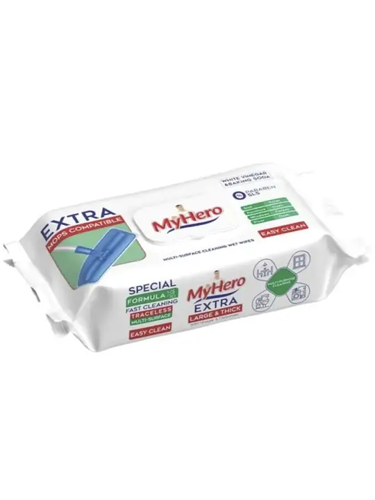My Hero Allrengörings Våtservetter Multi Clean -Mops (Tjocka för Golv) 80pack ✖ 12