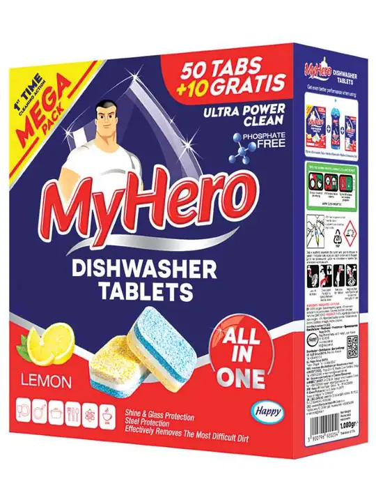 My Hero Diskmaskins Tab All-In-One Citron Doft 60pack ✖ 8