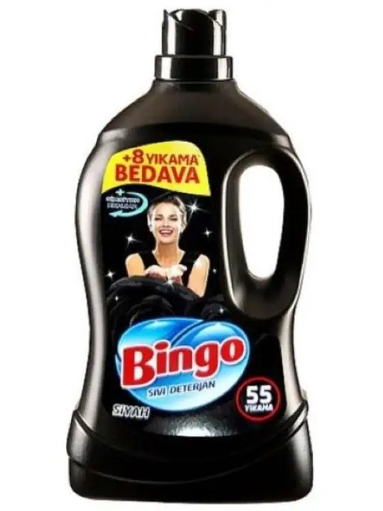 Bingo Flytande Tvättmedel för Svarta Kläder 3L ✖ 6