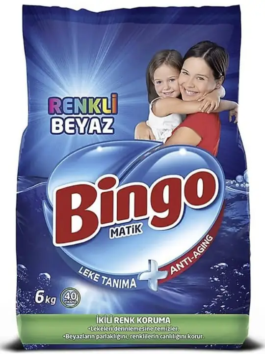 Bingo Tvättmedel Koncentrerad för Vit och Kulör 6kg