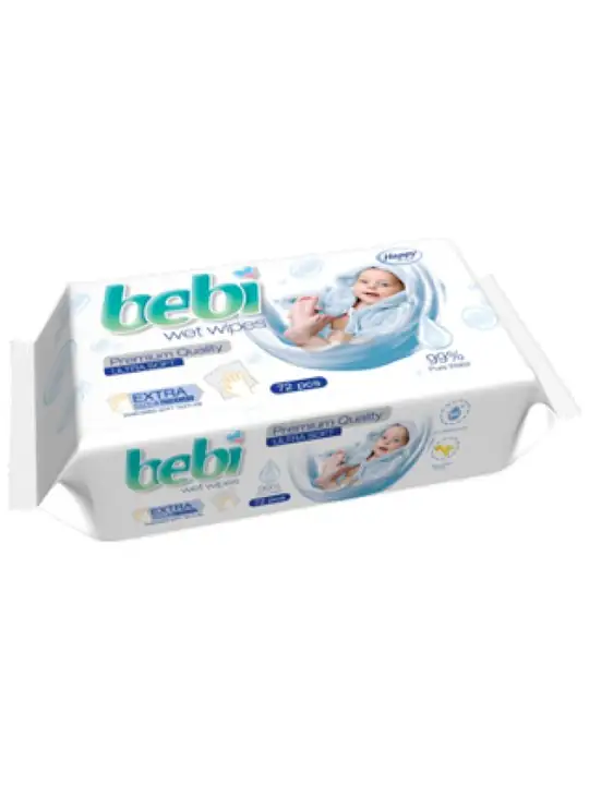 Happy Våt Servetter Bebi Aqua 99% Pure water 72pcs ✖ 24