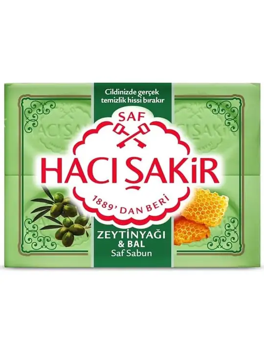 Haci Sakir Naturlig Ren Tvål - Olivolja & Honung 4x150g ✖ 15