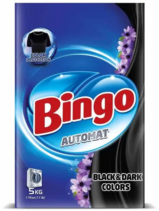 Bingo Tvättmedel för Svarta & Mörka Kläder (Färgskydd) - 5kg ✖ 4