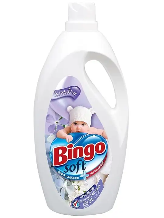Bingo Soft - Sköljmedel (Bebiskänslig - Hypoallergen) 3L ✖ 6
