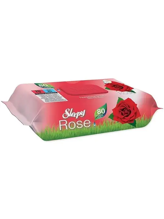 Sleepy Alkoholfri Våtservetter för Bebis (Ros) 80 st ✖ 16