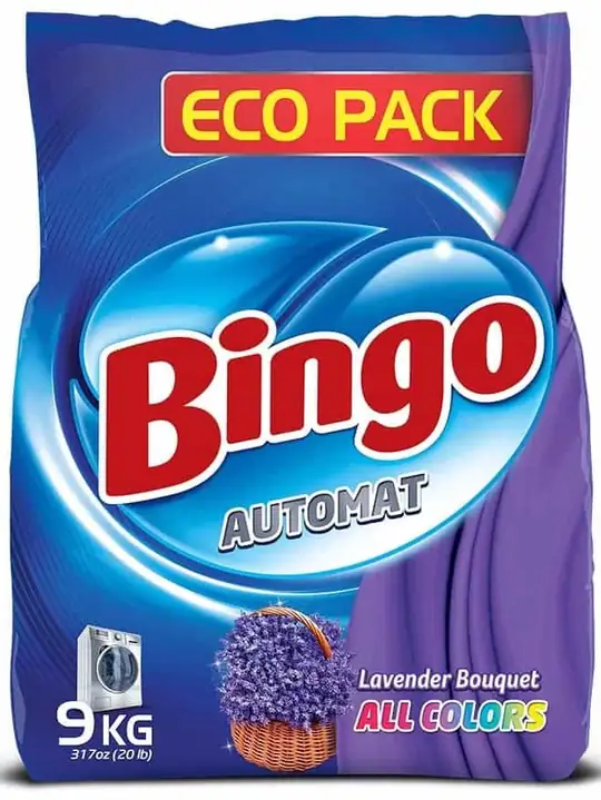 Bingo Tvättmedel för Alla Färger (Lavendeldoft) - EcoFörpackning 9kg