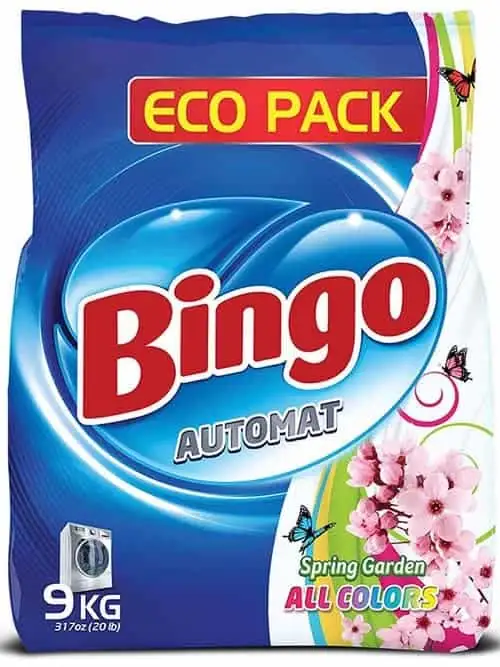 Bingo Tvättmedel för Alla Färger (Vårdoft) - EcoFörpackning 9kg