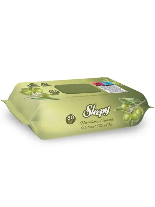 Sleepy Alkoholfri Våtservetter för Bebis (Naturlig Olivolja) 90 st ✖ 16
