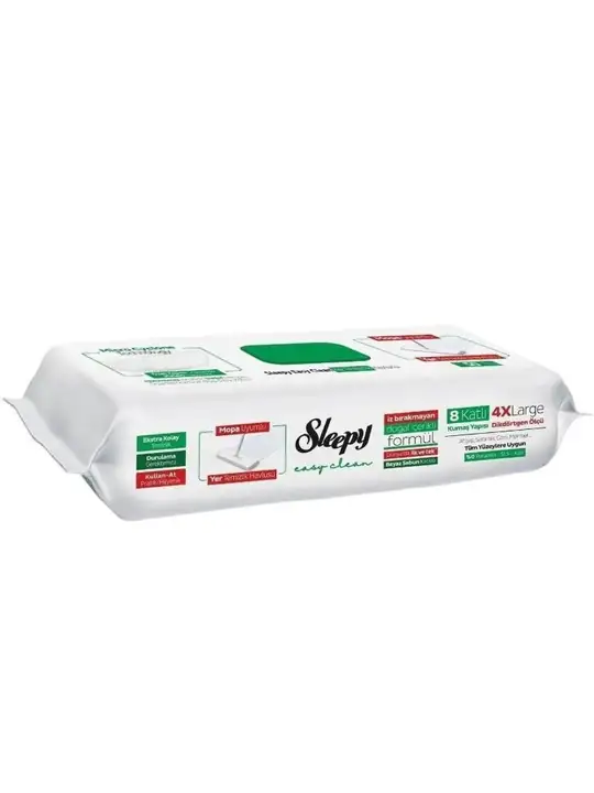 Sleepy Easy Clean Mopp-kompatibla Golvservetter (Vitsåpa) 50 st ✖ 4