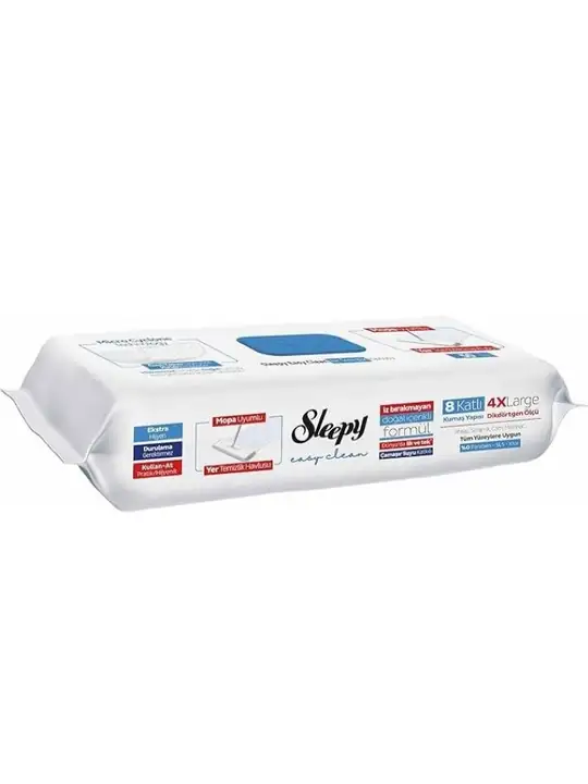 Sleepy Easy Clean Mopp-kompatibla Golvservetter (Blekmedel) 50 st ✖ 4