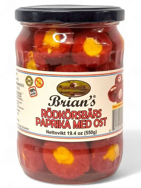 Brians Körsbärs Paprika Röd Med Ostfyllning 550g ✖ 12