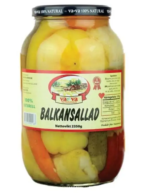 Va-Va Balkansalad blandad pickles 2350g ✖ 6