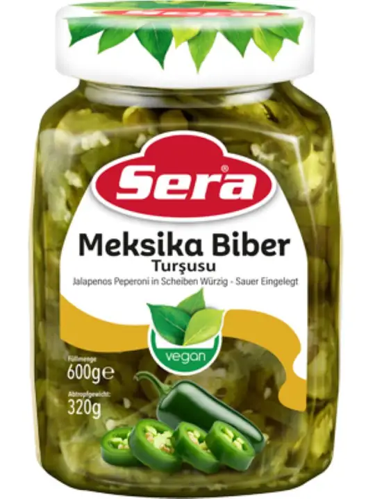 Sera Inlagda Stark Skivade Jalapeño Peppar 600g ✖ 12