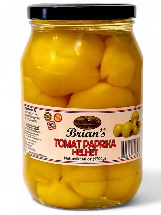 Brians Paprika Tomat Helhet 1,7kg ✖ 6