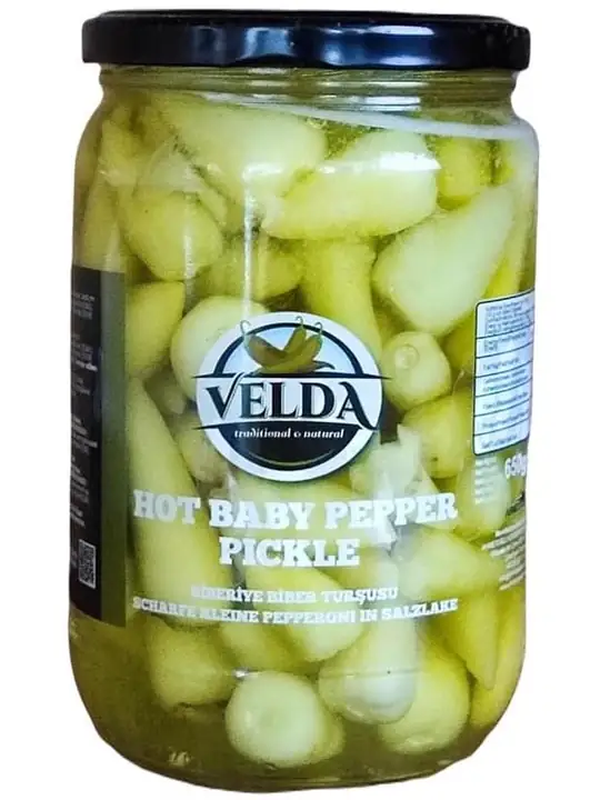 Velda Inlagda Starka Baby Feferoni 720ml ✖ 12