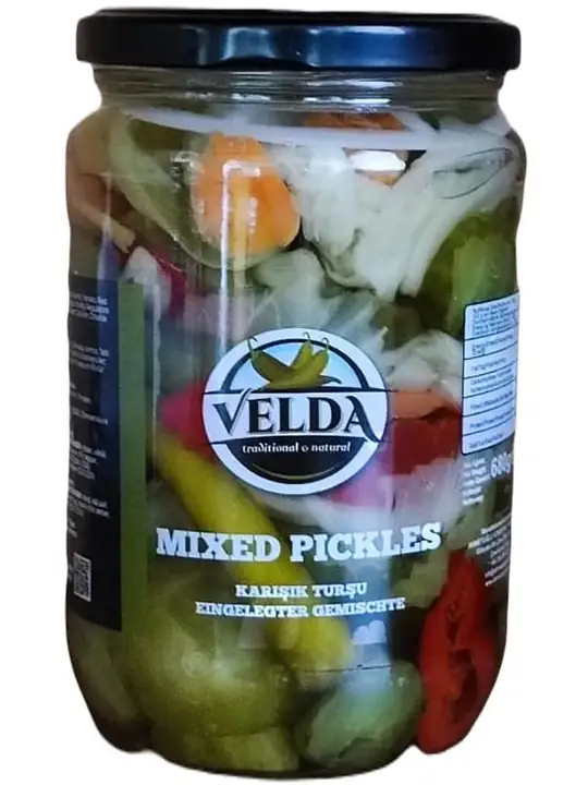 Velda Blandade Pickled Vegetables 720ml ✖ 12