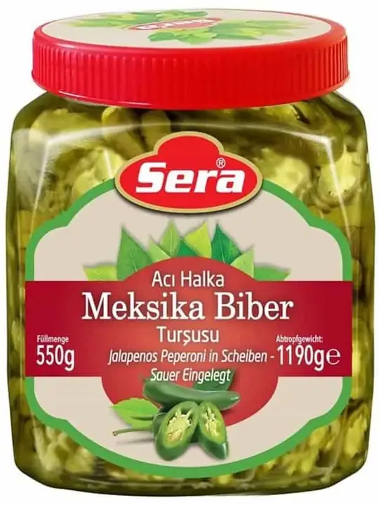 Sera Inlagda Stark Skivade Jalapeño Peppar 1240ml ✖ 6