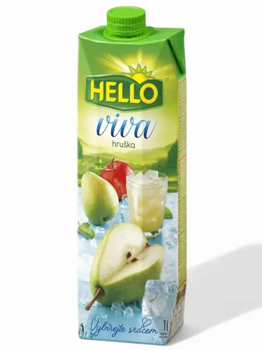 Hello Viva Päron Vitamin Dryck 1L ✖ 12