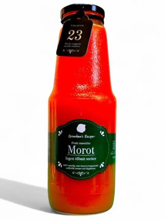 Grandma's Recepi 100% Färsk Pressad Morots Frukt Smoothie 1L ✖ 6