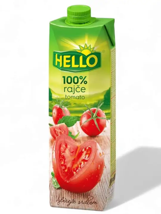 Hello 100% Tomat Juice 1L ✖ 12