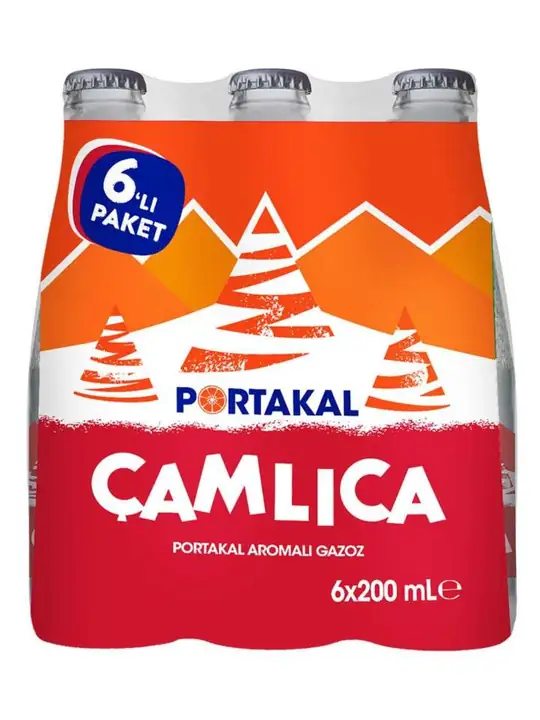 Ulker Camlica Apelsinsmakad Läsk 200ml (6-pack) ✖ 4