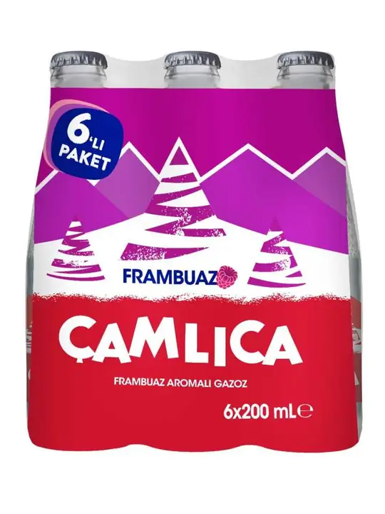 Ulker Camlica Hallonsmakad Läsk 200ml (6-pack) ✖ 4