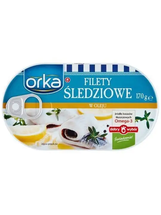 Orka Sillfiléer i Olja 170g ✖ 5