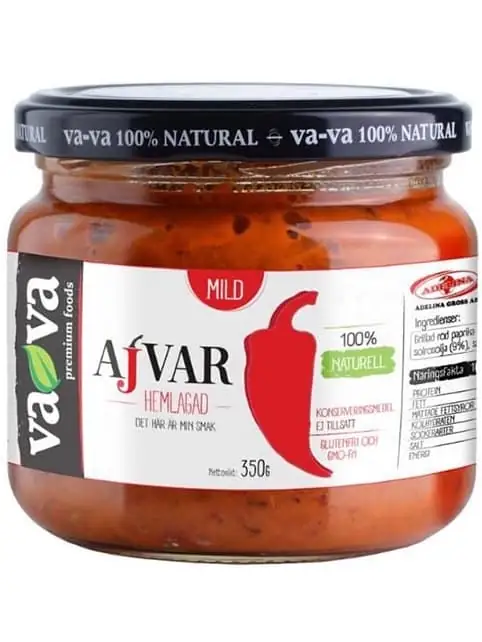 Va-Va Hemgjord Mild Ajvar 350g ✖ 12