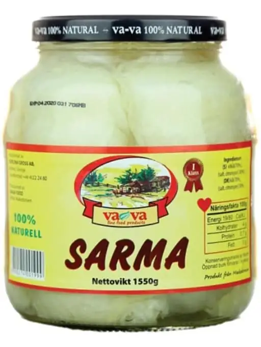 Va-Va Sarma Kålblad 1550g ✖ 6