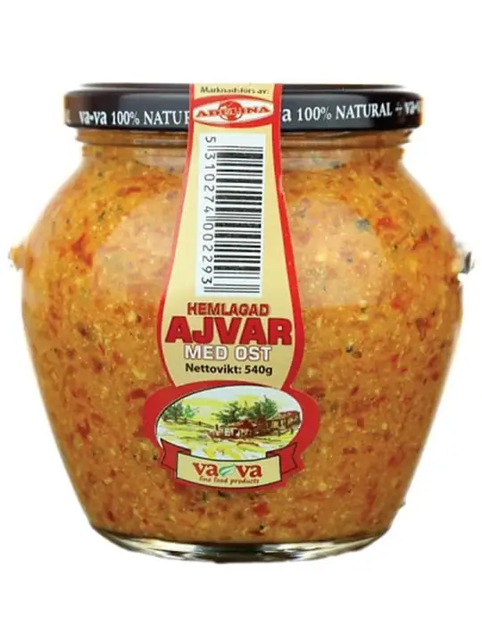 Va-Va Ajvar med Ost - Hemlagad 540g ✖ 6