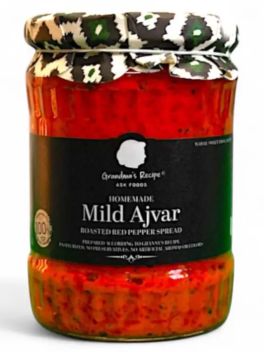 Grandma's Recepi Hemgjord Ajvar Mild 550g ✖ 6