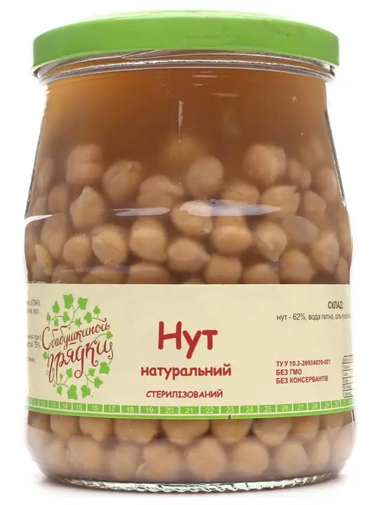 Babusina gryadka Kokt naturliga kikärtor 530g ✖ 12