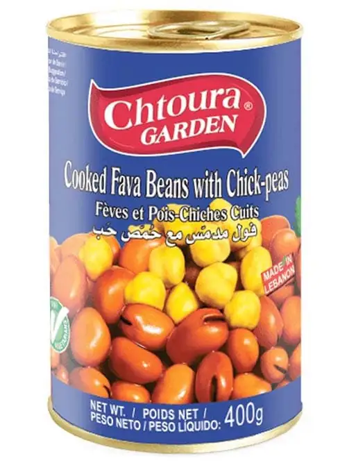 Chtoura Garden Palestinsk Stil Kokta Bondbönor - Foul Medames 400g ✖ 24