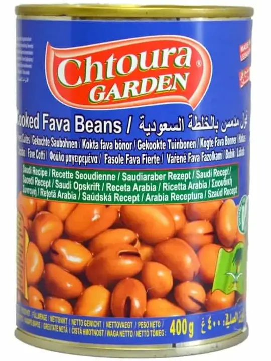 Chtoura Garden Saudisk Stil Kokta Bondbönor med Tomater - Foul Medames 400g ✖ 24