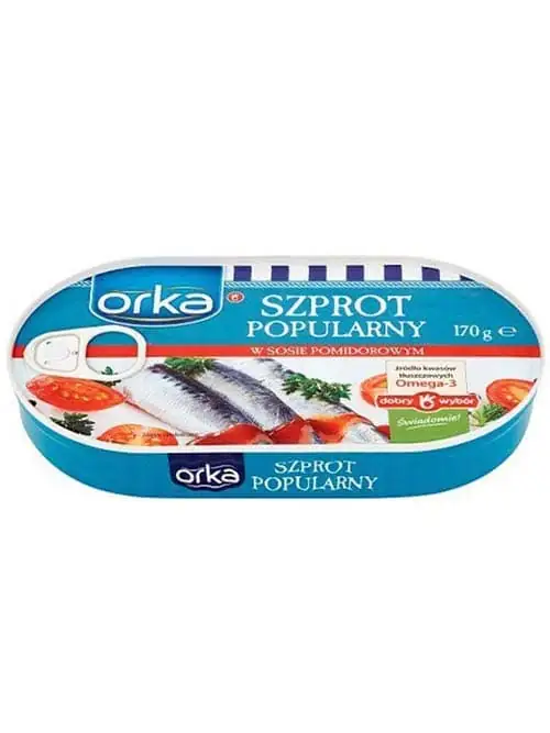 Orka Sprat Fisk i Tomatsås 170g ✖ 5