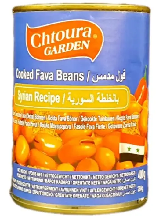 Chtoura Garden Syrisk Stil Kokta Bondbönor - Foul Medames 400g ✖ 24