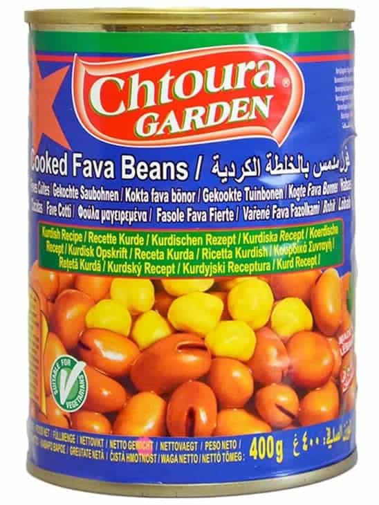 Chtoura Garden Kurdiskt Stil Kokta Bondbönor - Foul Medames 400g ✖ 24