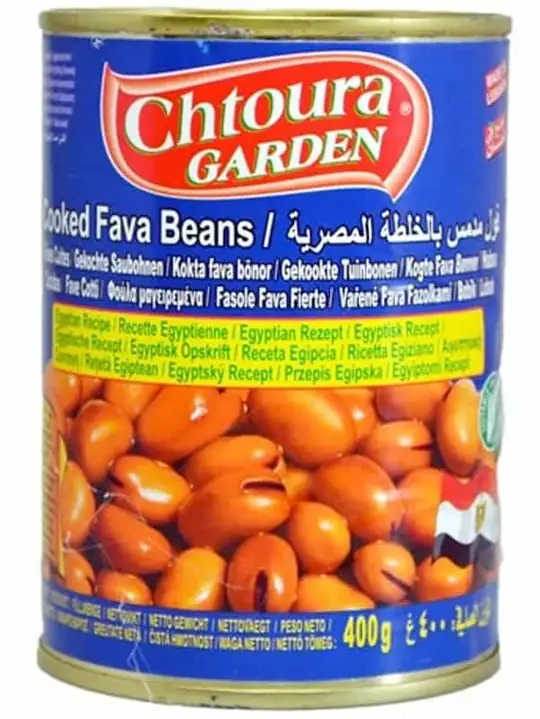 Chtoura Garden Egyptisk Stil Kokta Bondbönor - Foul Medames 400g ✖ 24