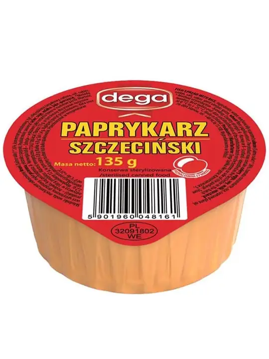 Dega Paprykarz Szczecinski Fiskpaté med Ris 135g ✖ 16