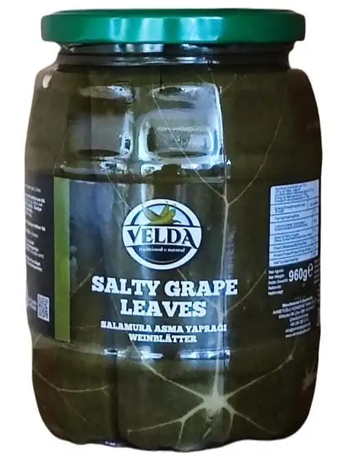 Velda Saltade Vindruvsblad i Glasburk 1062cc ✖ 6
