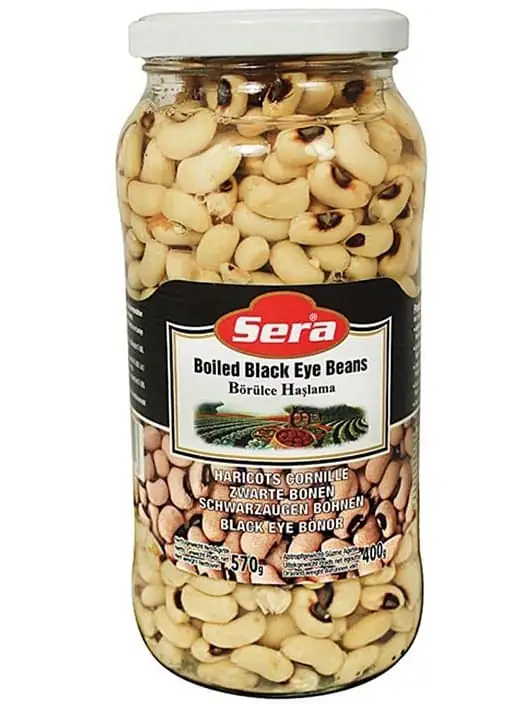 Sera Kokta Svartögda Bönor i Glasburk 580ml ✖ 12