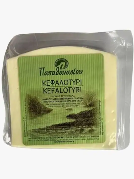 Papathanasiou Grekisk Kefalotyri Ost (Får/Getmjölk) 200g ✖ 12